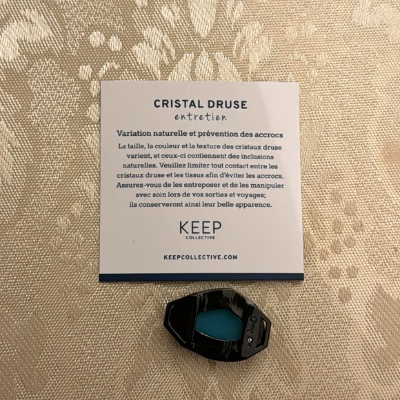 Brand New Keep Collective Teal Druzy Stone Charm - Picture 4 of 4